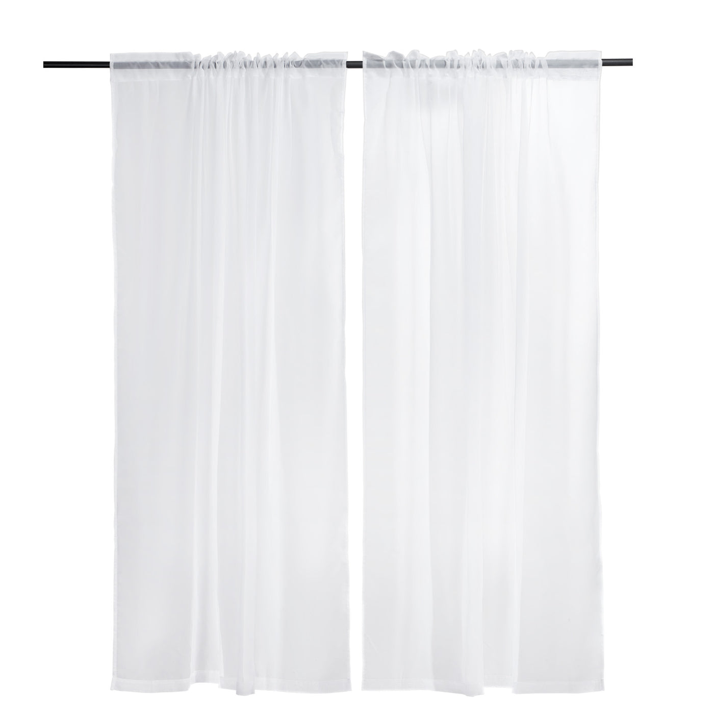 Sheer Curtains 52" W x 84" L 2 Panels Rod Pocket