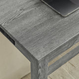 Solid Wood Bar Table Set Grey