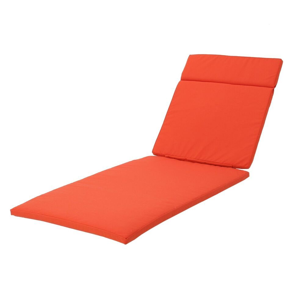 Salem Outdoor Chaise Lounge Cushion Orange
