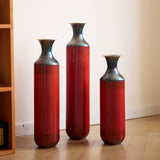 Modern White Metal Droplet Vase Set 3-Piece Home Decor