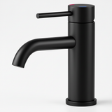 Matte Black Single Handle Bathroom Faucet Stainless Steel