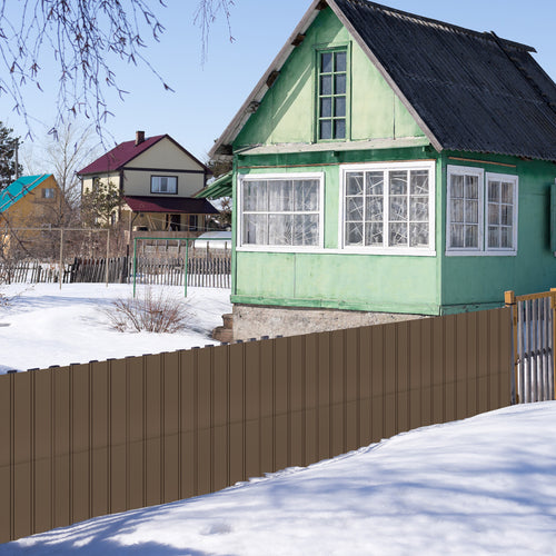 Galvanized Metal Roofing Panels 3.54 ft x 1.64 ft Brown
