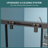 48"W× 76"H Triple Bypass Sliding Shower Door With 5/16 In. (8mm) Clear Glass