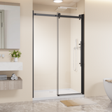 48.in W x 72.in H Frameless Shower Door Single Sliding