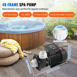 2 Speed SPA Pump, 48-Frame, AC 110-120V Hot Tub SPA Pump