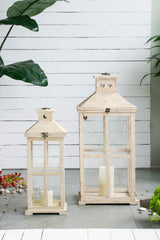 Reed Candle Lanterns Set of 2