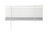 Cordless 1' Light Filtering Vinyl Mini Blinds, White, 31' x 48'