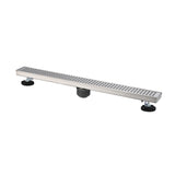 32 Inch Linear Shower Drain with Hair Strainer and Leveling Feet