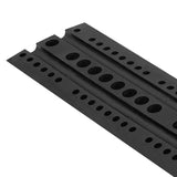 6FT Rubber Speed Bump, 2 Pack, 2 Channel Heavy Duty Traffic Speed Hump
