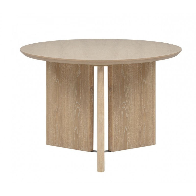 Natural Light Oak Round Dining Table