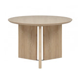 Natural Light Oak Round Dining Table