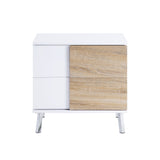White High Gloss End Table