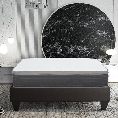 Cal King Pocket Spring Hybrid Mattress 12 in. Gel Memory Foam Plush