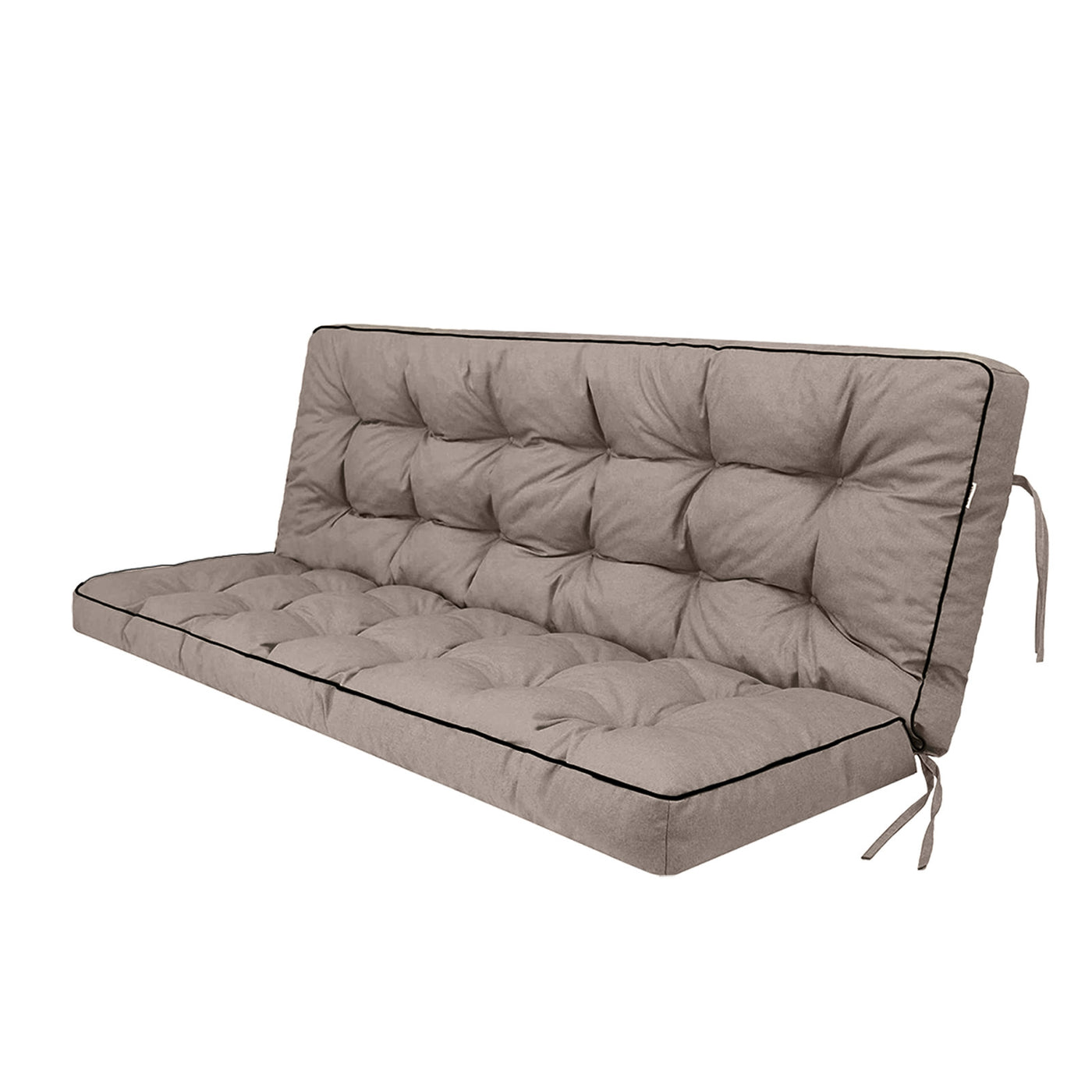 3 Seater Outdoor Swing Cushion 5" Thick Waterproof Khaki