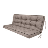 3 Seater Outdoor Swing Cushion 5" Thick Waterproof Khaki