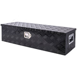 39" Aluminum Truck Bed Tool Box with Lock, Black Storage