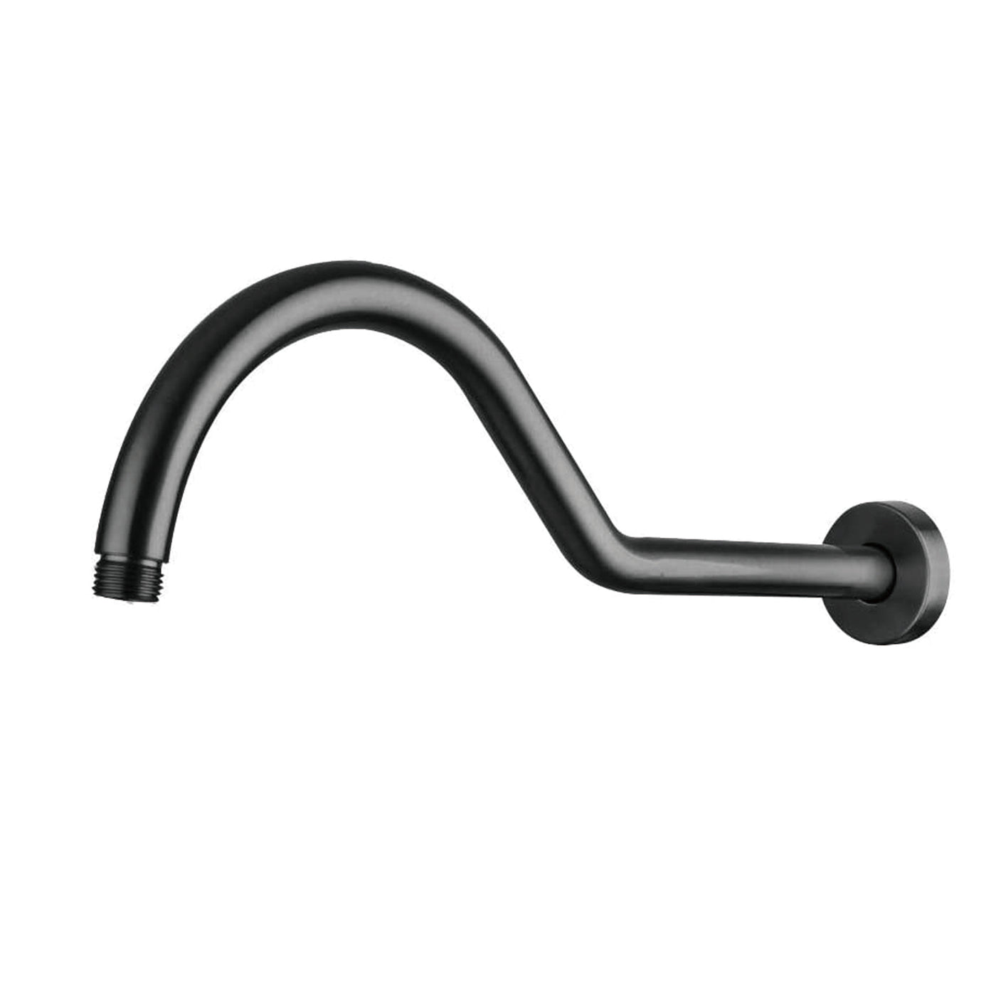 17" Shower Arm with Flange Matte Black