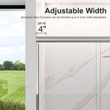 44"-48"W*72" H Semi-Frameless Double Sliding Shower Door, Bypass Shower Door