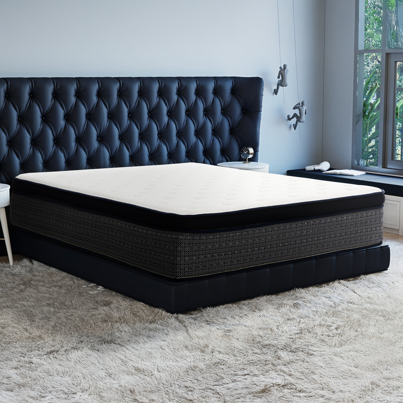 14 Inch King Hybrid Mattress Gel Memory Foam Pocket Coils