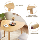 Engineered Wood Dining Table Natural 39"