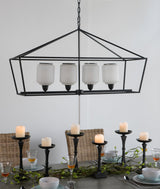Industrial Iron Chandelier Hanging Light Fixture Kitchen Dining