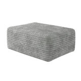 Fabric Ottoman with Ottoman Grey