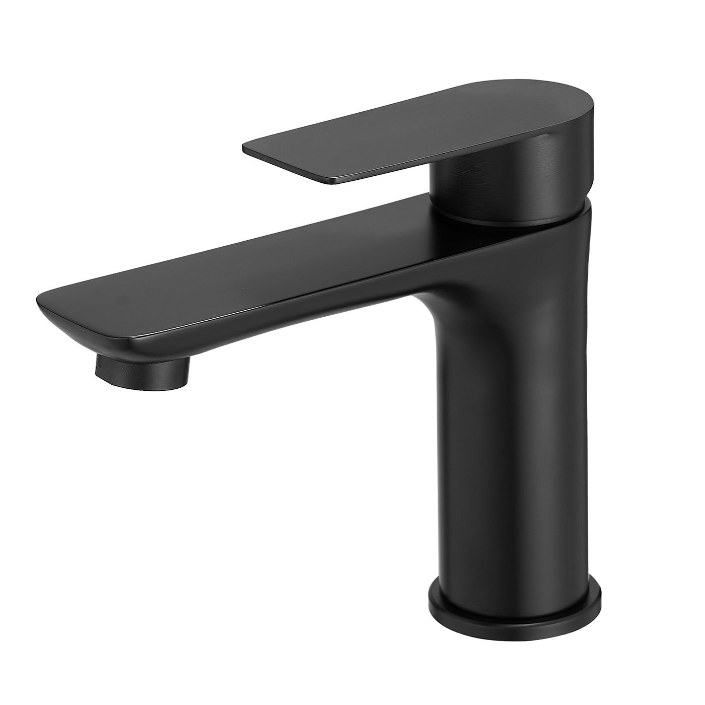 Black Stainless Steel Waterfall Bathroom Sink Faucet Single Handle