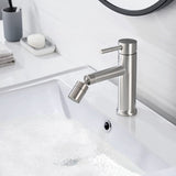 Bathroom Sink Faucet - 2-Mode 360 Degree Aerator - Brushed Nickel