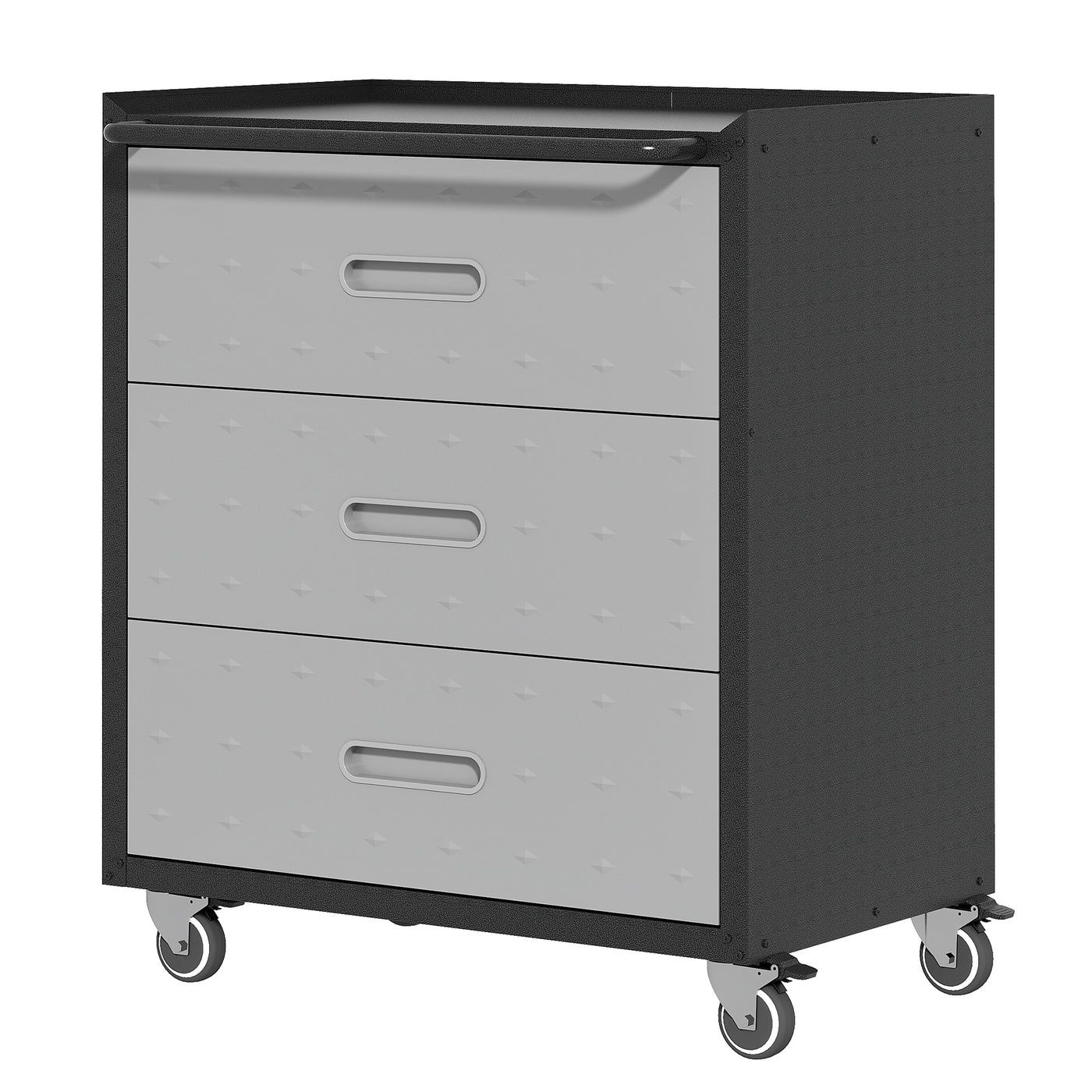 Heavy-Duty Metal Storage Cabinet with Wheels 3-Drawer