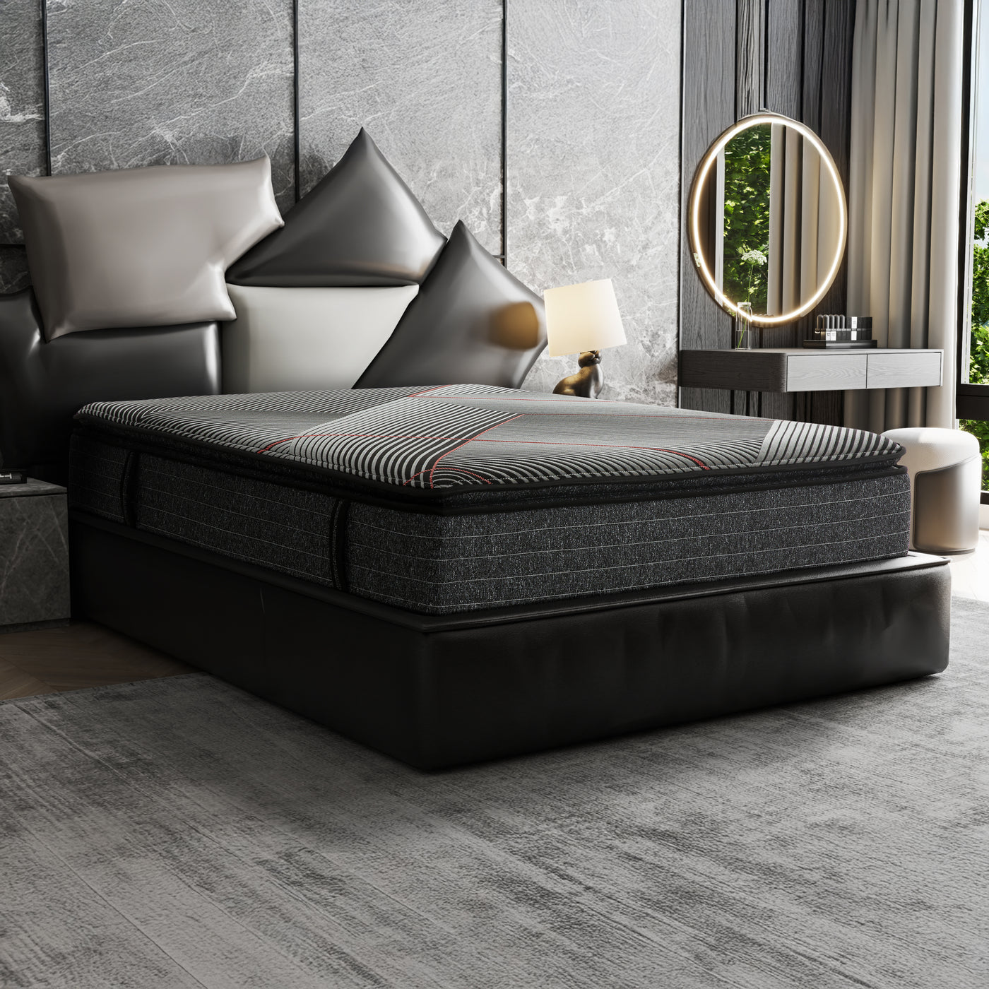 California King 13" Gel Memory Foam Hybrid Mattress Pocket Coils