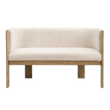 48.5" Upholstered Loveseat Natural Ash Almond