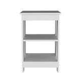 3-Tier End Table - Open Storage Shelves - 15.7"W x 23.8"H