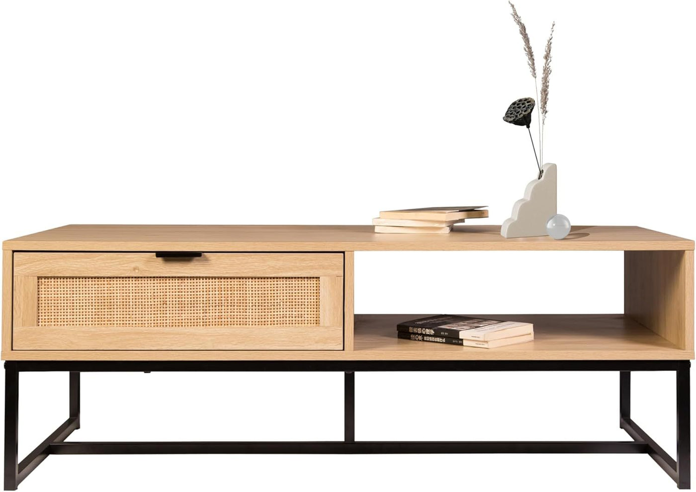 Cove Coastal Modern TV Stand with Storage Cubby