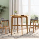 Engineered Wood Bar Table Natural 38"