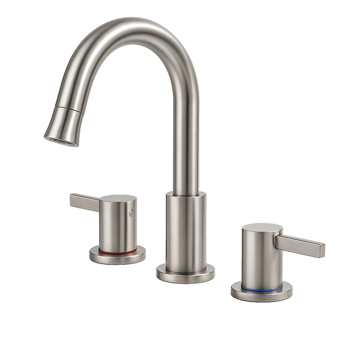 8-Inch Widespread 2-Handle Bathroom Faucet with 360 Pull-Down Sprayer