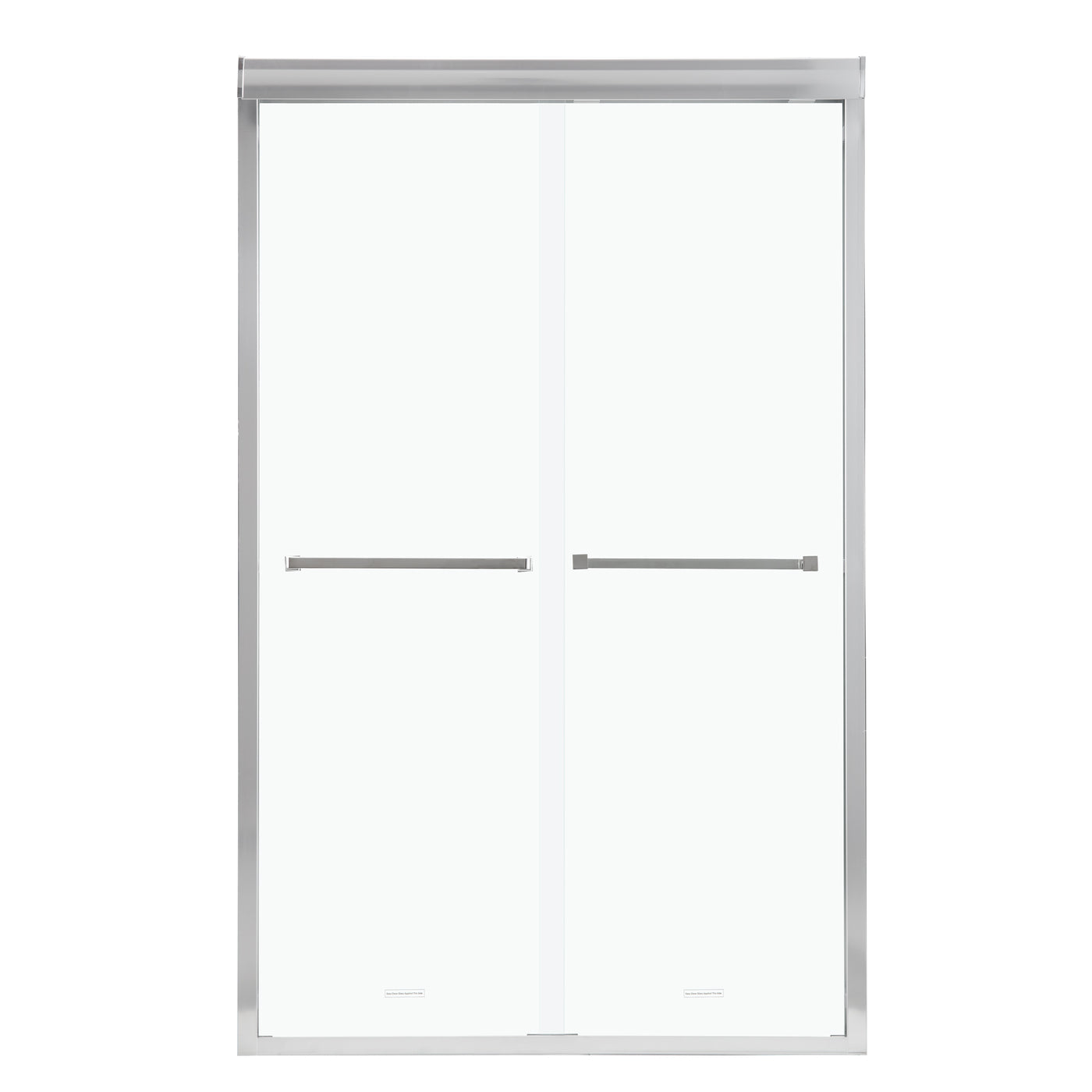 Modern Semi-Frameless Bypass Sliding Shower Door 48"W x 76"H