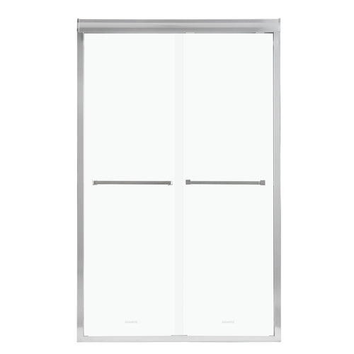 Modern Semi-Frameless Bypass Sliding Shower Door 48"W x 76"H
