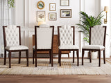 Solid Wood Dining Set Espresso
