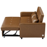Brown Convertible Sleeper Sofa Bed with USB Ports 51.57