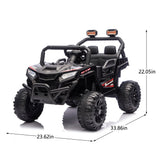 12V 2WD Kids Ride On UTV W/ 2.4G PC,Anti-Collision Bar,High Chassis,Anti-Slip Wh