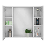 Medicine Cabinet - Double Door with Mirror - White - 20.1"W x 22.8"H