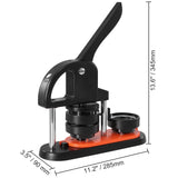 Button Maker Machine, 2.28 inch/58mm Pin Maker with 100pcs Button Parts, Ergonom