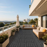 12-inch ZZ style interlocking deck tiles