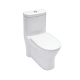 Ceramic One Piece Toilet for Bathroom, 12-inch Rough-In, 1.22/1.6 GPF
