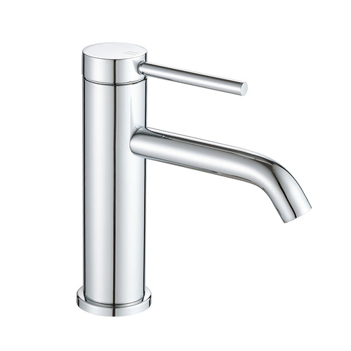 Chrome Stainless Steel Waterfall Bathroom Sink Faucet Single Handle