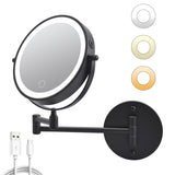8" Rechargeable Magnifying Makeup Mirror 1X/10X Double-Sided
