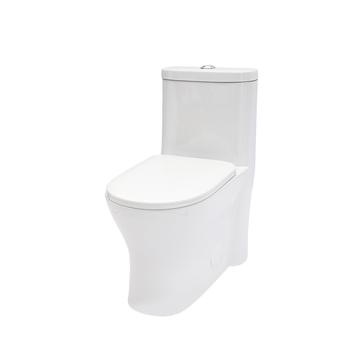 Ceramic One Piece Toilet for Bathroom, 12-inch Rough-In, 1.22/1.6 GPF