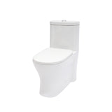 Ceramic One Piece Toilet for Bathroom, 12-inch Rough-In, 1.22/1.6 GPF