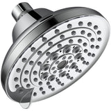 High Pressure Shower Head 6 Settings Chrome Anti-Clogging