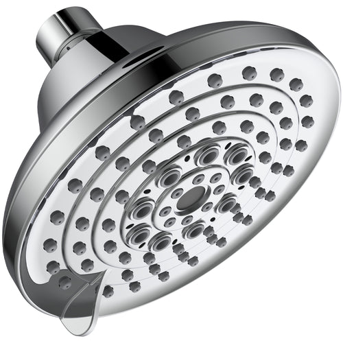 High Pressure Shower Head 6 Settings Chrome Anti-Clogging